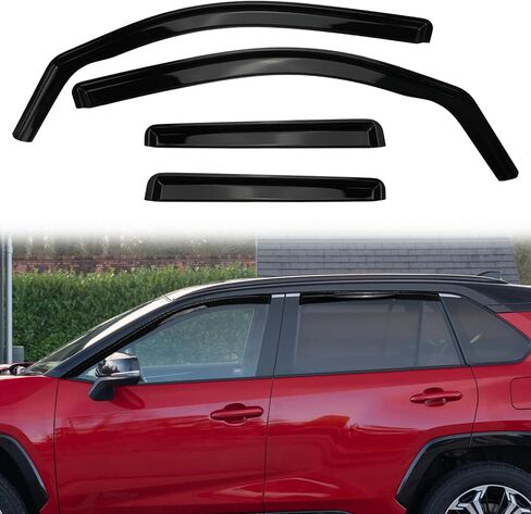 in-Channel Window Visors Rain Guards for 2019-2025 Toyota Rav4, Window Deflectors, Reduce Wind Noise & Weather Protection (4 PCS) in Kuwait