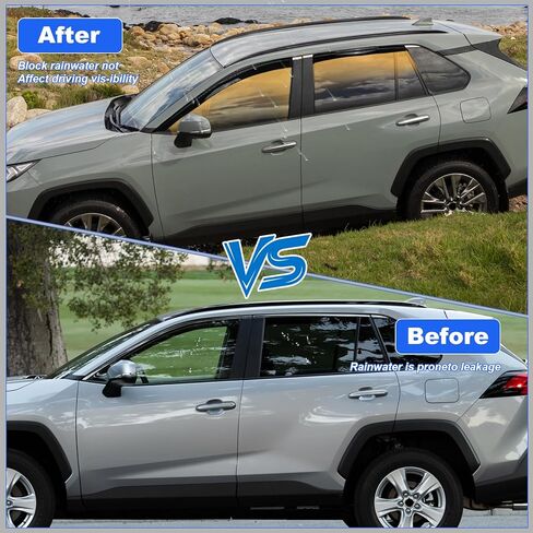 in-Channel Window Visors Rain Guards for 2019-2025 Toyota Rav4, Window Deflectors, Reduce Wind Noise & Weather Protection (4 PCS) in Kuwait