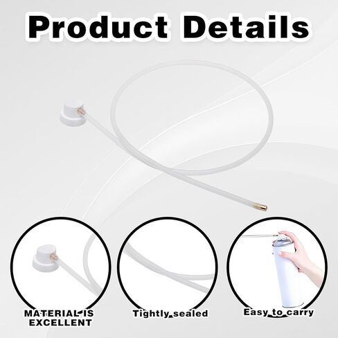 مجموعة تمديد فوهة رذاذ مكونة من 5 قطع، أطراف رش رذاذ رذاذ بحجم 19.68 بوصة مع خرطوم تمديد مرن، فوهات طلاء رذاذ بتغطية 360 درجة للمركبات والعلب in Kuwait