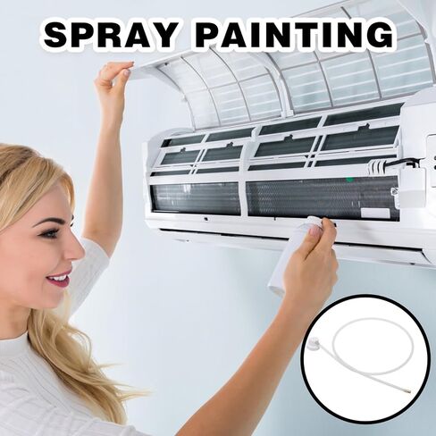 مجموعة تمديد فوهة رذاذ مكونة من 5 قطع، أطراف رش رذاذ رذاذ بحجم 19.68 بوصة مع خرطوم تمديد مرن، فوهات طلاء رذاذ بتغطية 360 درجة للمركبات والعلب in Kuwait