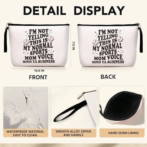 مضحك البيسبول أمي هدايا أمي هدايا عيد ميلاد حقيبة مستحضرات التجميل الرياضة أمي هدايا عيد الأم حقيبة ماكياج للنساء نانا جيجي ماما الفكاهة الجدة الهدايا الجدة أفضل هدايا أمي حقيبة سفر الجدة هدايا عيد ميلاد in Kuwait