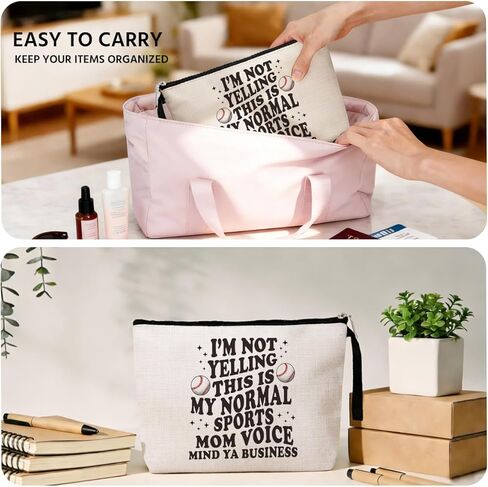 مضحك البيسبول أمي هدايا أمي هدايا عيد ميلاد حقيبة مستحضرات التجميل الرياضة أمي هدايا عيد الأم حقيبة ماكياج للنساء نانا جيجي ماما الفكاهة الجدة الهدايا الجدة أفضل هدايا أمي حقيبة سفر الجدة هدايا عيد ميلاد in Kuwait