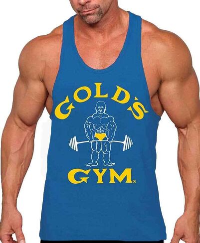 قميص Gold's Gym بدون أكمام - مرخص رسميًا - TT-2 (XXL، ملكي) in Kuwait