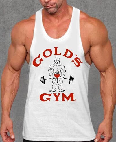 Gold's Gym Tank Top - Official Licensed - TT-2 (XXL, White) in Saudi Arabia