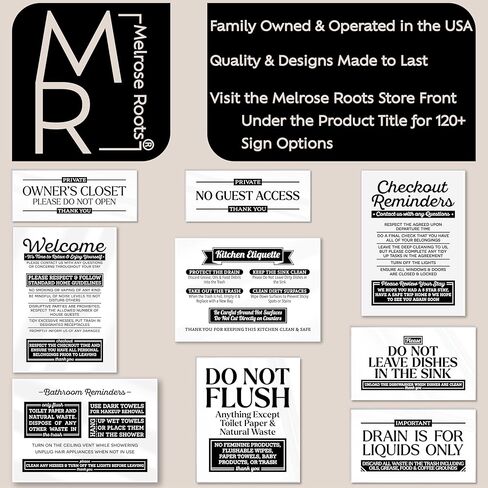 Premium Acrylic Quiet Hours Sign, 5x6 Quiet Hours 10pm to 8am Sign, Rule Signs for Neighborhoods Schools, Compatible with Airbnb Essentials for Hosts, Air bnb Signs, Rental Rules, USA Made in Saudi Arabia