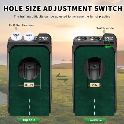 PGM Golf Putting Green Indoor | Crystal Velvet Putting Mat with Auto Ball Return System | Practice Golf Mats for Home, Office & Outdoor Use in Kuwait