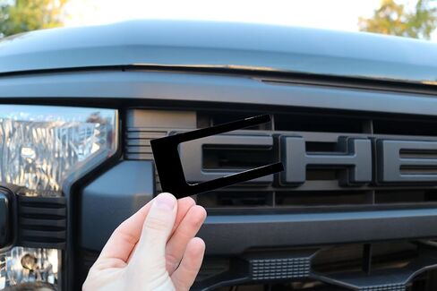 Custom Grill Letters Inserts Compatible with 2022-2024 Silverado Custom 1/16" ABS Plastic Gloss Black in Kuwait