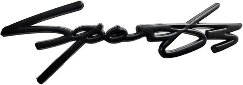 OnlyYou.X New Sport Emblem Art Sport Badge 3D Decal Conjoined Sticker Fit for Universal Pickup and Car 1 Pieces Metal Black in Saudi Arabia
