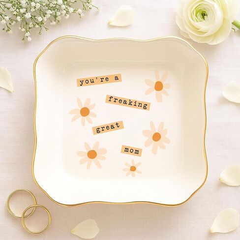 You’re a Freaking Great Mom Jewelry Dish – Funny Mom Gifts Ring Dish, Birthday Gifts For Mom, Mother’s Day Gifts, Thank You Mom Gift in Saudi Arabia