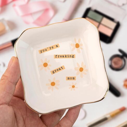 You’re a Freaking Great Mom Jewelry Dish – Funny Mom Gifts Ring Dish, Birthday Gifts For Mom, Mother’s Day Gifts, Thank You Mom Gift in Saudi Arabia