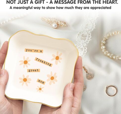 You’re a Freaking Great Mom Jewelry Dish – Funny Mom Gifts Ring Dish, Birthday Gifts For Mom, Mother’s Day Gifts, Thank You Mom Gift in Saudi Arabia
