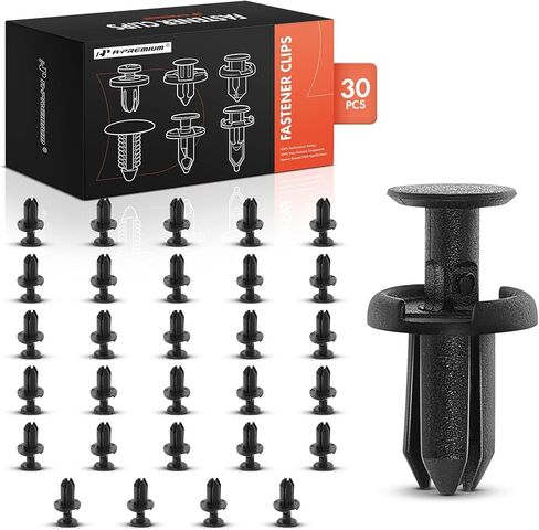 A-Premium 5mm Nylon Front Bumper Retainer Clips Bulk Push Pin Fasteners Compatible with Toyota Lexus Scion - Camry, RAV4, Corolla, Prius, Highlander, Matrix, Avalon, RX350 & More, 30 PCS (1.06 oz) in Saudi Arabia
