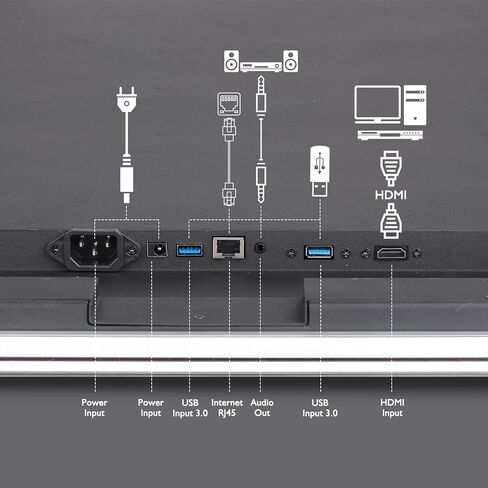 39×20 Inch Smart Vanity Bathroom Mirror with 21.5" Waterproof Touchscreen TV, Android OS, WiFi/Bluetooth/HDMI, Anti-Fog, 3-Color LED Lights for Bathroom,Bedroom,Hotel&Spa Wall Mounted in Saudi Arabia