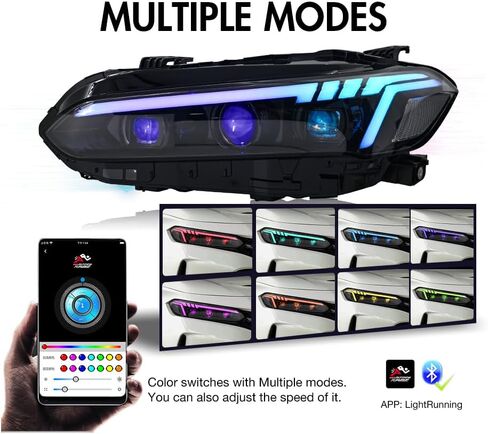 T T-ABC New Headlamp Compatible with 2022-2025 Honda Civic Front Lights Sedan LX EX EX-L Sport Touring Hybrid Hatchback Type R Front Lamp 11th Gen Accessories Sequential Animation Not Fit AFS in Kuwait