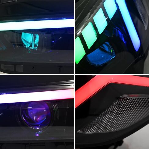 T T-ABC New Headlamp Compatible with 2022-2025 Honda Civic Front Lights Sedan LX EX EX-L Sport Touring Hybrid Hatchback Type R Front Lamp 11th Gen Accessories Sequential Animation Not Fit AFS in Kuwait