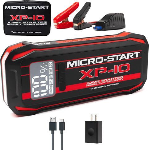 بطاريات مضادة للجاذبية 600 أمبير من الليثيوم - معزز بطارية محمولة 12 فولت لمركبات الغاز والديزل حتى 7.3 لتر، صندوق قفز مدمج مع شحن سريع USB-C in Kuwait