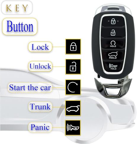 Key fob Replacement fits for Hyundai Palisade 2020-2022 Smart Car Keyless Entry Remote Control TQ8FOB4F29 433MHz 95440S8010 in Kuwait