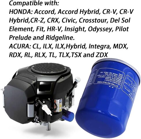 2 قطعة فلتر زيت 15400-PLM-A02PE متوافق مع محركات Hnoda GX610 GX630 GX660 GX670 GX690 GXV340 GXV390 GXV610 GXV630 GXV660 GXV670 GXV690 استبدال 15400-PLM-A02 15400-PLM-A01 15400-P0H-305PE in Saudi Arabia