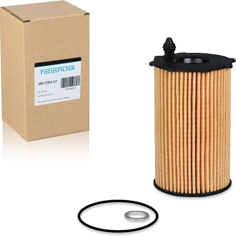 FOCUSFILTER 26320-3CAA0 OEM Grade Oil Filter, Compatible with Hyundai Azera, Santa Fe, Kia Cadenza, Sedona, Sorento, 3.3L / 3.5L Engines, Replaces 263203CAA0, CH10855, WL10164 in Kuwait