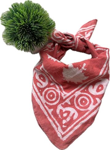 Trendy Handcrafted Cotton Scarf - Unique Bandana with Block Print Design 100% Cotton Hand Block Print Bandana Scarf Neck band head band Handmade,block Print, Natural Colours,Block Print,Organic Colo in Saudi Arabia