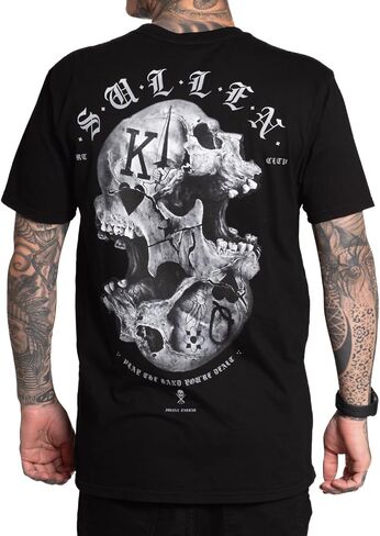 تي شيرت Sullen للرجال Monarchy Stacked Deck Capsule Tattoo Lifestyle Graphic Premium بأكمام قصيرة in Saudi Arabia