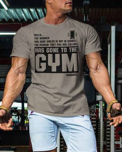 D R DETROIT REBELS Hello Goodbye Men's Fitness and Bodybuilding T-Shirt for Gym Workout in Saudi Arabia