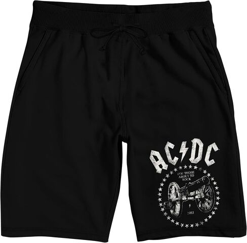 شعار ACDC على شورت صالة الكبار باللون الأسود in Saudi Arabia