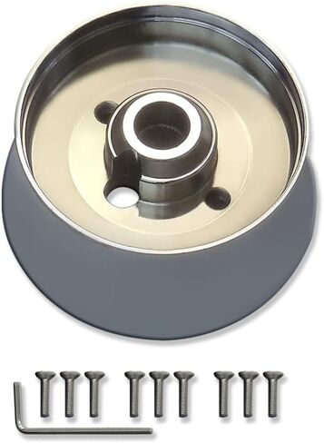 9 Holes Steering Wheel Column Adapter Hub For GM 1967-1994 Chrome Aluminum with Bolts in Kuwait