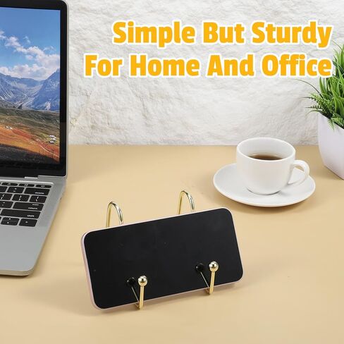 12 قطعة حامل لوحة ذهبية مقاس 3 بوصة، حامل لوحة زخرفية إطار صورة معدني لسطح الطاولة لإطارات الصور والصور والكتب واللوحات in Kuwait