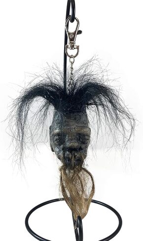 Shrunken Head Native Voodoo w/Hair & Stand in Saudi Arabia