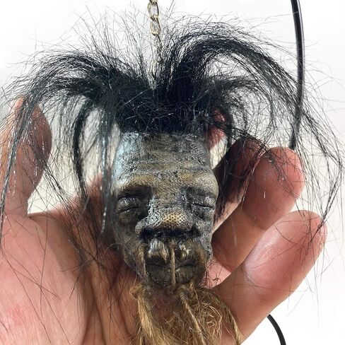 Shrunken Head Native Voodoo w/Hair & Stand in Saudi Arabia