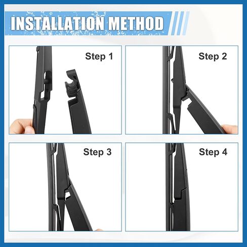 Rear Windshield Wiper Blade Arm Set Back Wiper Assembly Replacement Fit for Kia Sportage 2016-2022 for Kia Sorento 2015-2019 - Pack of 3 Item Replacement in Saudi Arabia