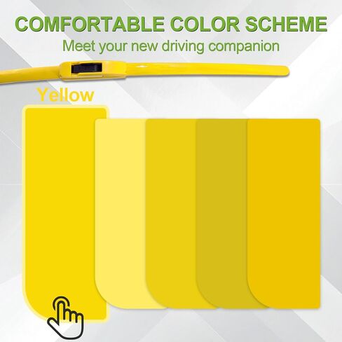 جودة OEM 22 بوصة + 22 بوصة شفرات ممسحة الزجاج الأمامي باللون الأصفر من PARRATI Premium لجميع المواسم (مجموعة من 2) in Kuwait