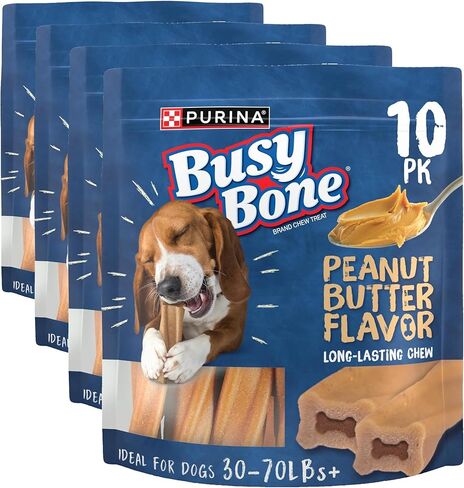 Purina Busy Bone Large Dog Chew Treats, Peanut Butter Flavor, 6 ct Pouch in Saudi Arabia