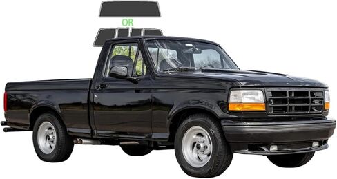 Precut Window Tint Film Front Two Door Windows Tint Film Cars Sun Blocking Protection Privacy Anti Shatter Glass 2 Ply Computer Cut Any Tint Shade for Ford F150 Regular Cab 1992-1996 in Kuwait