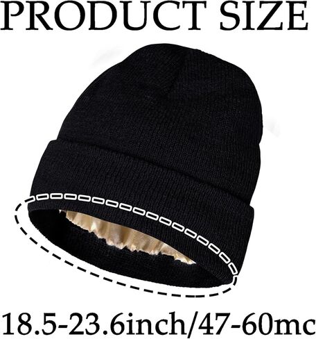 Beanie for Men Women Knitted Beanie Hats Winter Warm Hat Unisex Warm Cuffed Hat for Cold Weather Christmas (Black) in Saudi Arabia