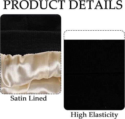 Beanie for Men Women Knitted Beanie Hats Winter Warm Hat Unisex Warm Cuffed Hat for Cold Weather Christmas (Black) in Saudi Arabia