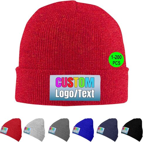 قبعات صغيرة مخصصة للرجال والنساء صمم شعارك الخاص قبعة محبوكة مخصصة للجنسين قبعات شتوية سكولي in Kuwait