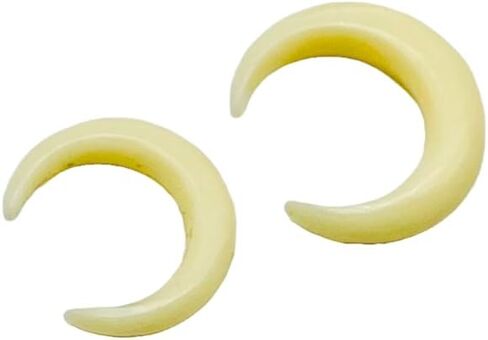 Synthetic Bone Tribal Septum Crescent Pincher | Handcrafted Organic Look Nose Ring | Tribal Style Body Piercing Jewelry | Septum Pincher for Men & Women in Kuwait