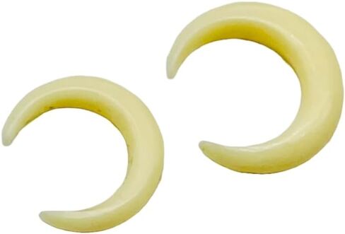 Synthetic Bone Tribal Septum Crescent Pincher | Handcrafted Organic Look Nose Ring | Tribal Style Body Piercing Jewelry | Septum Pincher for Men & Women in Kuwait