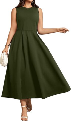 RWJ Plus Size Dresses for Women Summer 2026 Elegant Classy Sleeveless A Line Formal Wedding Guest Cocktail Dress Pocket in Kuwait