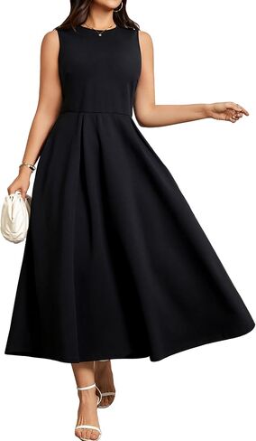 RWJ Plus Size Dresses for Women Summer 2026 Elegant Classy Sleeveless A Line Formal Wedding Guest Cocktail Dress Pocket in Saudi Arabia