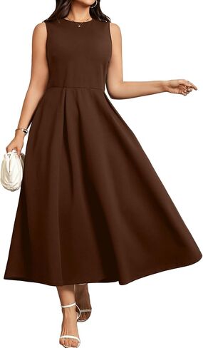 RWJ Plus Size Dresses for Women Summer 2026 Elegant Classy Sleeveless A Line Formal Wedding Guest Cocktail Dress Pocket in Saudi Arabia