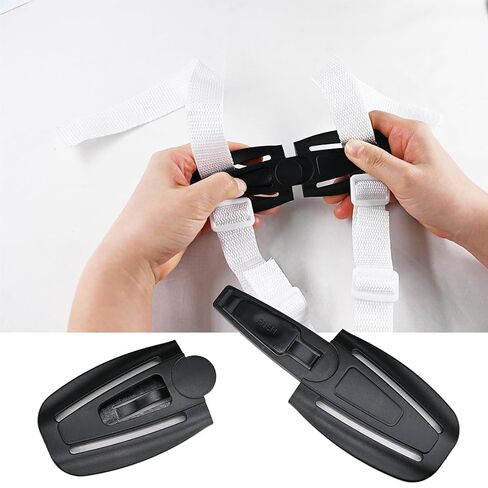 مشبك حزام أمان لمقعد الأطفال باللون الأسود ومشبك حزام أمان لمقعد الطفل ومشبك بديل عالمي للأطفال، واقي قابل للتعديل in Kuwait