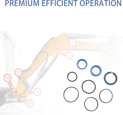 7J291-64400 طقم ختم اسطوانة بوم ودلو متوافق مع اللودر الأمامي كوبوتا LA703 LA723 LA764 LA765 LA805 in Kuwait