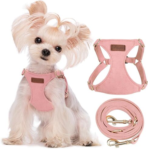 Puppytie لا سحب الكلب تسخير مع مقود الكلب متعدد الوظائف، لينة قابلة للتعديل لا خنق الهروب برهان سترة تسخير الحيوانات الأليفة للكلاب المتوسطة أو الكلاب الكبيرة، الأرجواني الفاتح، M in Kuwait