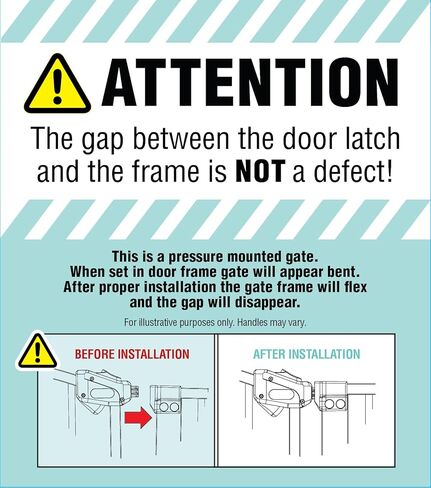 بوابة طويلة جدًا من Regalo Home Accents، تتضمن طقمين تمديد مقاس 4 بوصات، تمتد إلى 39.5 بوصة، تتضمن 4 مجموعات أدوات تثبيت بالضغط و4 مجموعات أدوات تثبيت على الحائط، برونزية in Kuwait