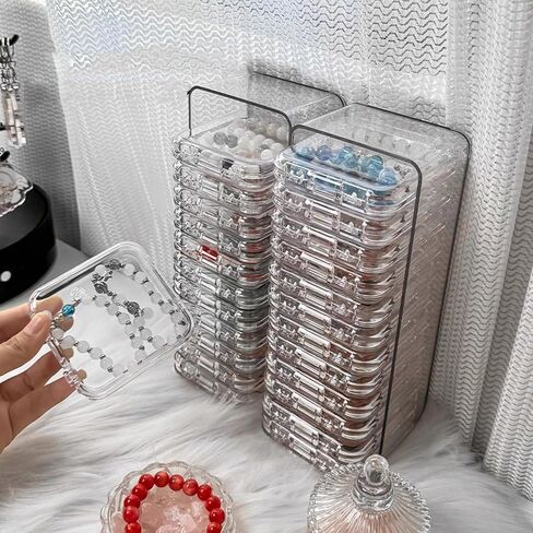 Bracelet Storage Box Clear Acrylic Bracelet Storage Box Convenient Jewelry Display Stand Holder Bangle Container for Multiple Bracelets in Kuwait