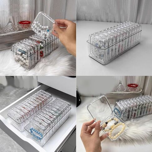 Bracelet Storage Box Clear Acrylic Bracelet Storage Box Convenient Jewelry Display Stand Holder Bangle Container for Multiple Bracelets in Kuwait
