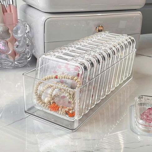 Bracelet Storage Box Clear Acrylic Bracelet Storage Box Convenient Jewelry Display Stand Holder Bangle Container for Multiple Bracelets in Kuwait